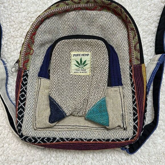 Pure Hemp Made in Nepal Backpack - Picture 3 of 9